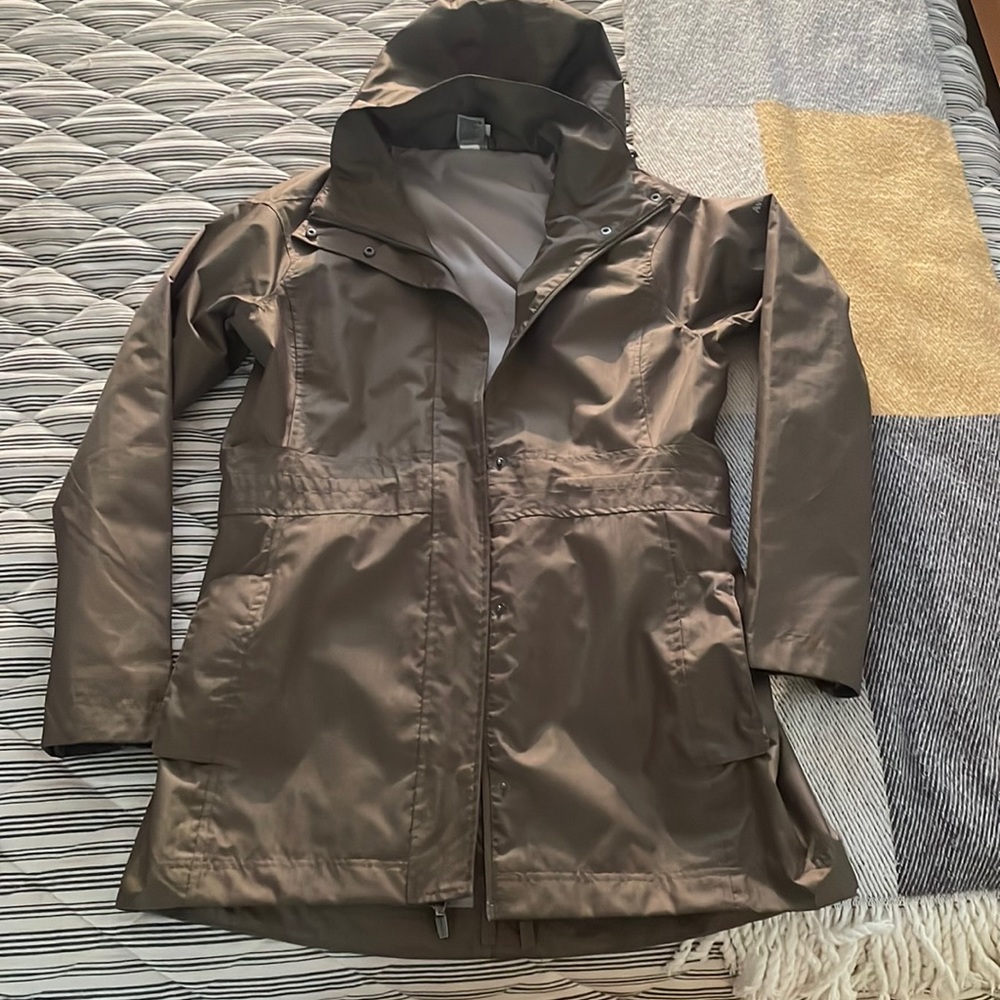 Womens trench parka.